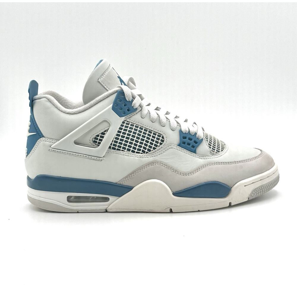 Air Jordan 4 Retro 2024 Military Blue And White Preowned Good Condition - Picture 6 of 10